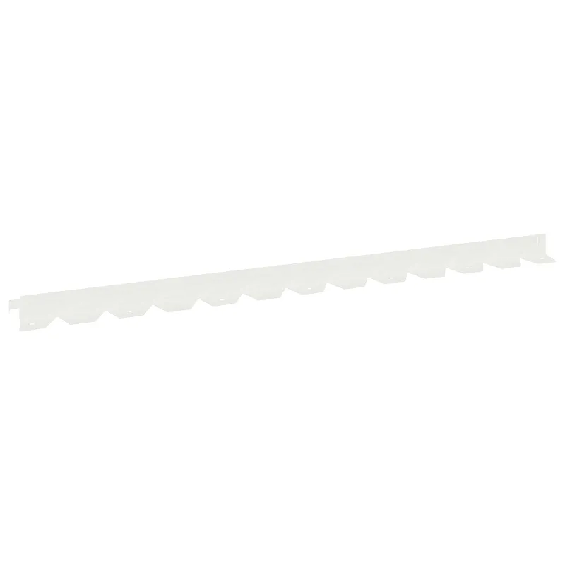 Vejo kraštas 10 pcs 102 x 4 x 4 cm Plienas Balta