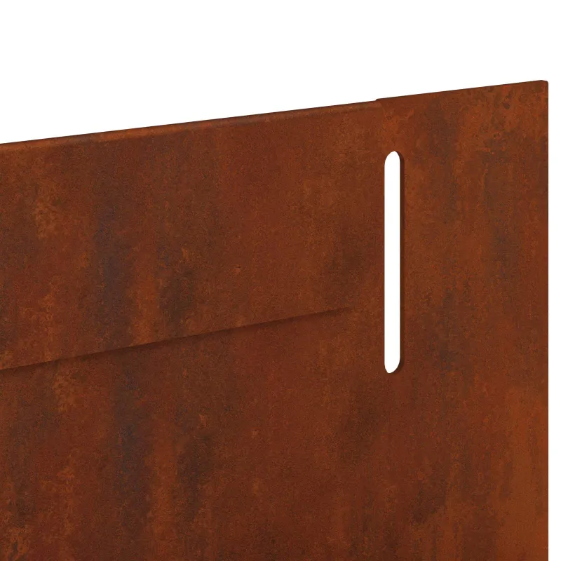 Vejo kraštas 50 pcs 102 x 4 x 4 cm Plienas Rūdijanti