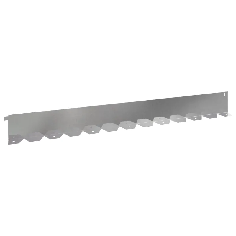 Vejo kraštas 30 pcs 102 x 10 x 4 cm Plienas Sidabrinė