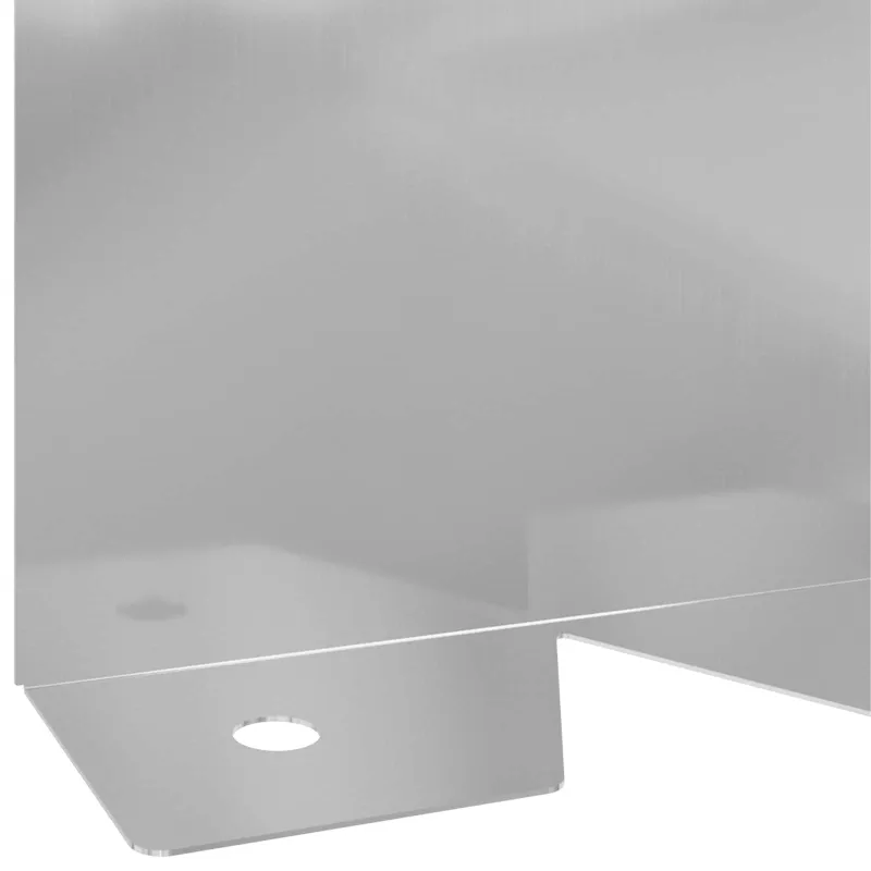 Vejo kraštas 10 pcs 102 x 10 x 4 cm Plienas Sidabrinė