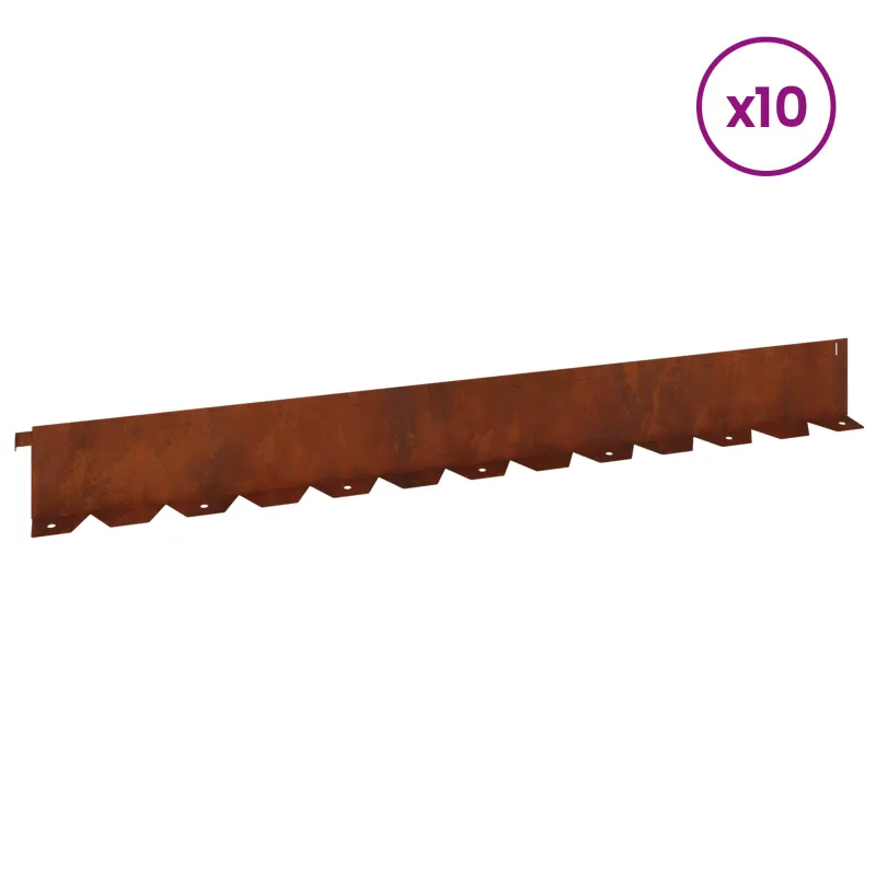 Vejo kraštas 10 pcs 102 x 10 x 4 cm Plienas Rūdijanti