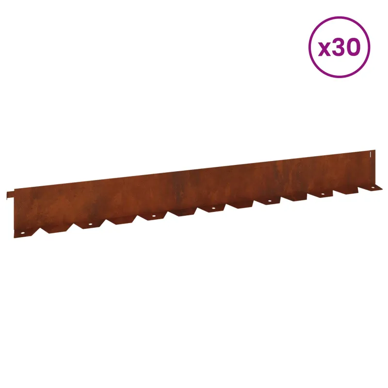 Vejo kraštas 30 pcs 102 x 10 x 4 cm Plienas Rūdijanti