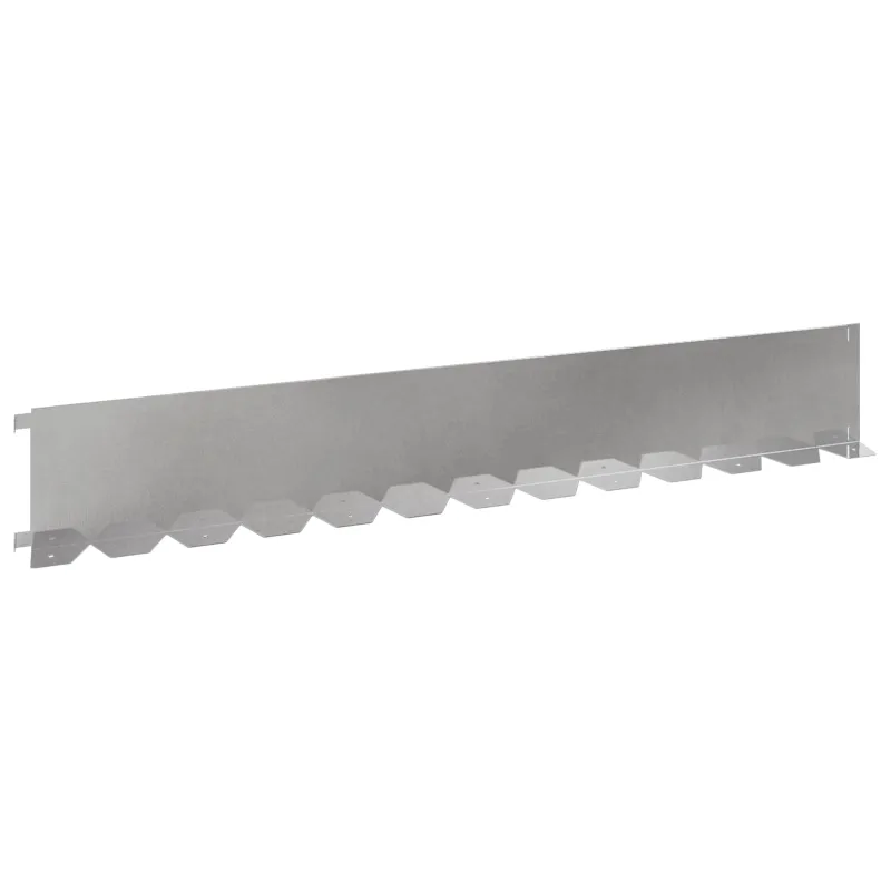Vejo kraštas 20 pcs 102 x 15 x 4 cm Plienas Sidabrinė