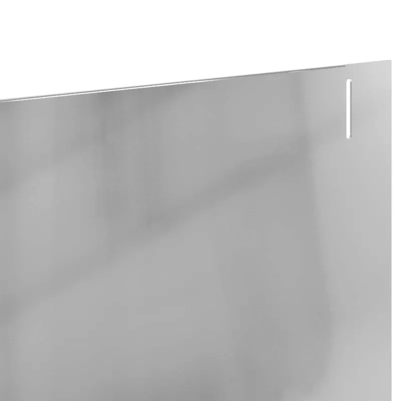 Vejo kraštas 10 pcs 102 x 15 x 4 cm Plienas Sidabrinė