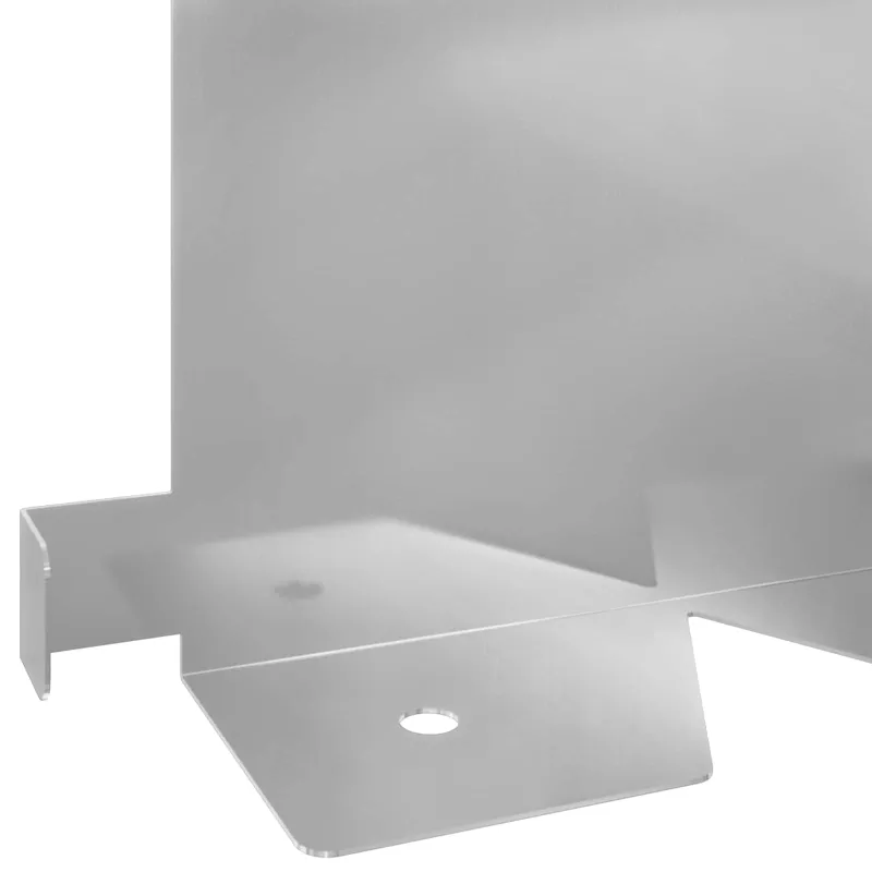 Vejo kraštas 20 pcs 102 x 15 x 4 cm Plienas Sidabrinė