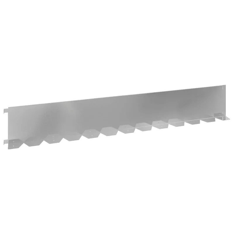 Vejo kraštas 30 pcs 102 x 15 x 4 cm Plienas Sidabrinė