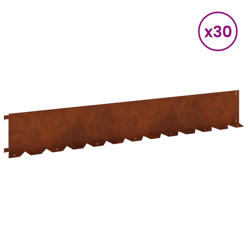 Vejo kraštas 30 pcs 102 x 15 x 4 cm Plienas Rūdijanti