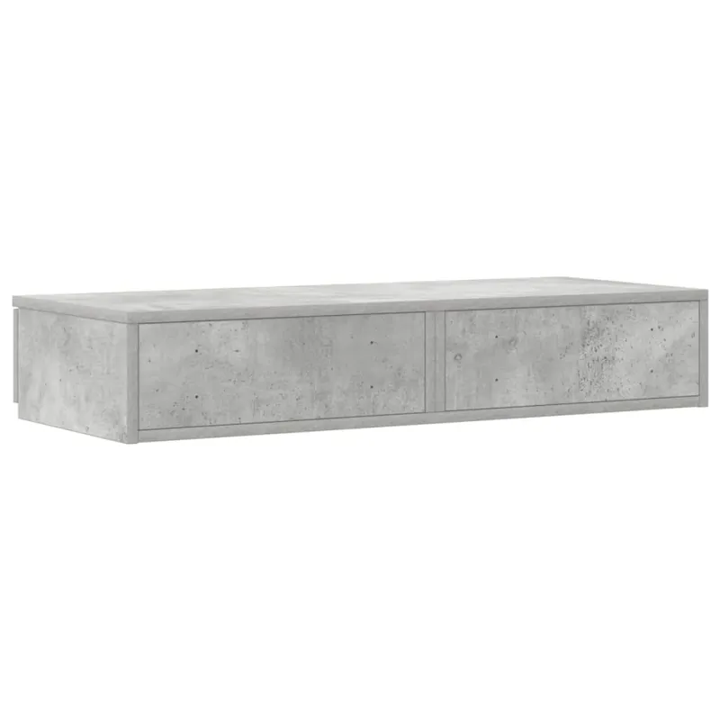 Lovos stalčiai su stalčių Betono pilka 80 x 36,5 x 16,5 cm