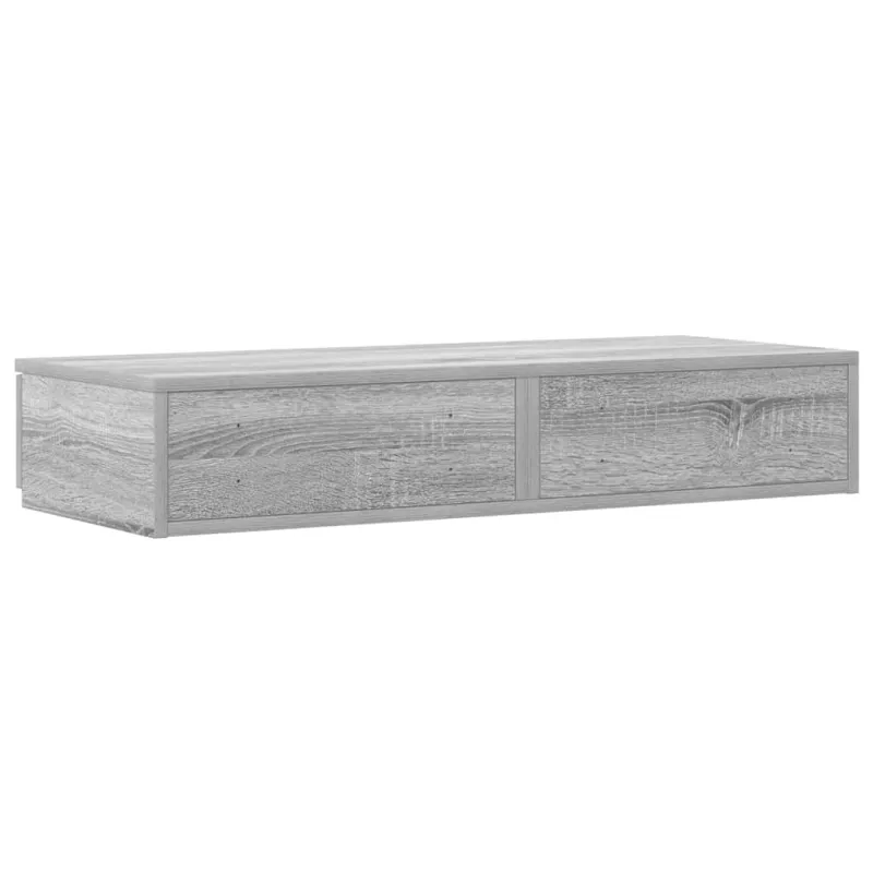 Lovos stalčiai su stalčių Pilkas Sonoma 90 x 36,5 x 16,5 cm