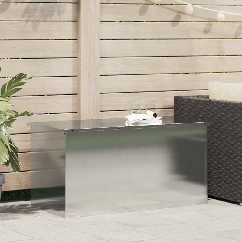 Lauko saugojimo dėžė Sidabro 100 x 50,5 x 50 cm Plienas