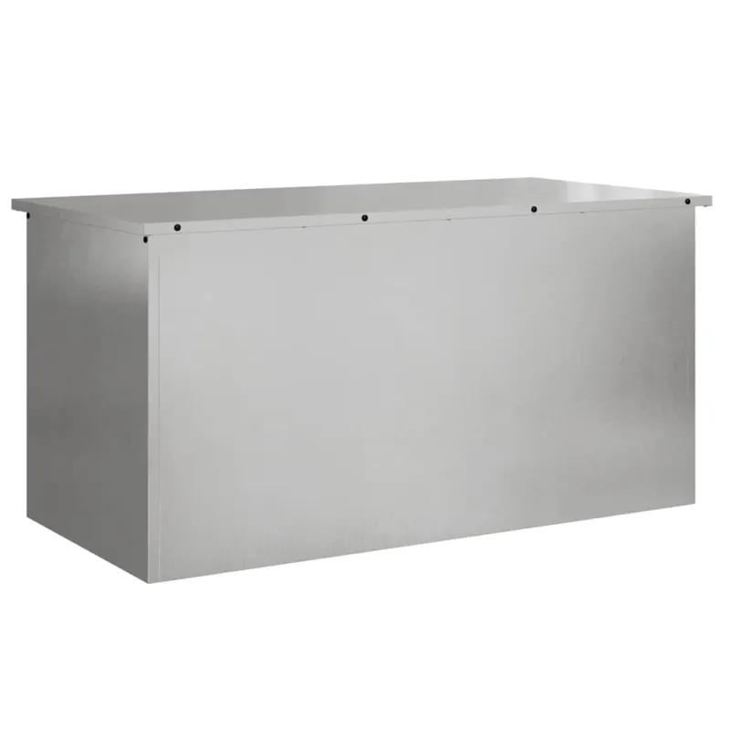 Lauko saugojimo dėžė Sidabro 100 x 50,5 x 50 cm Plienas
