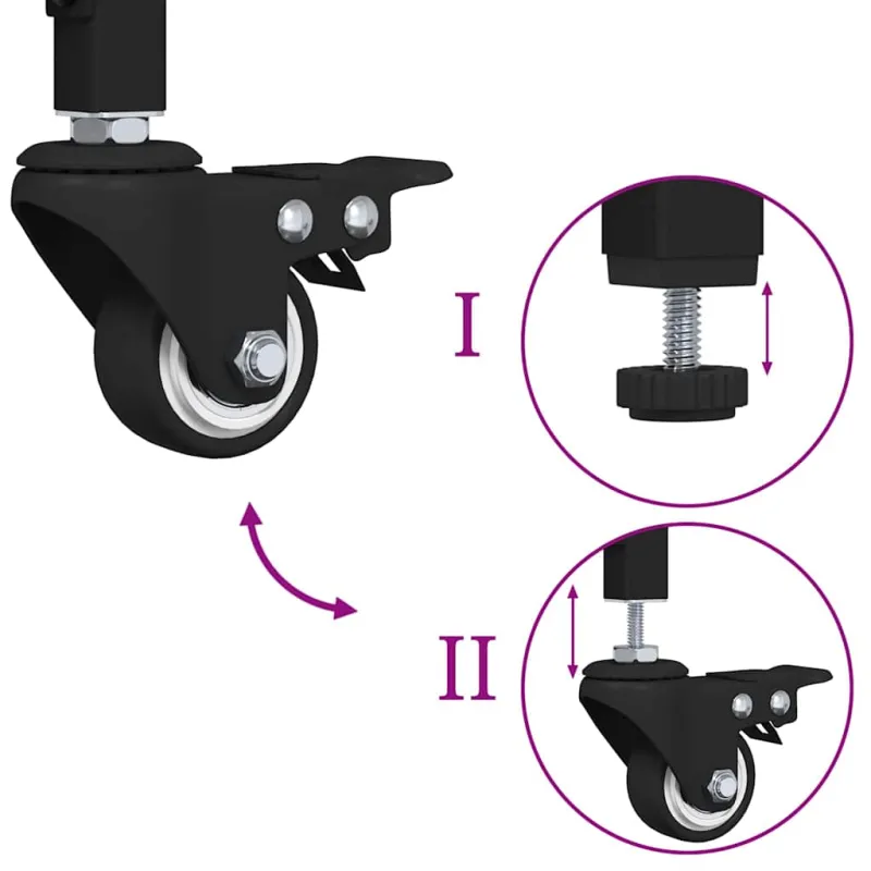 Virtuvės vežimėlis Amatininkų ąžuolas 60 x 41 x 80.5 cm