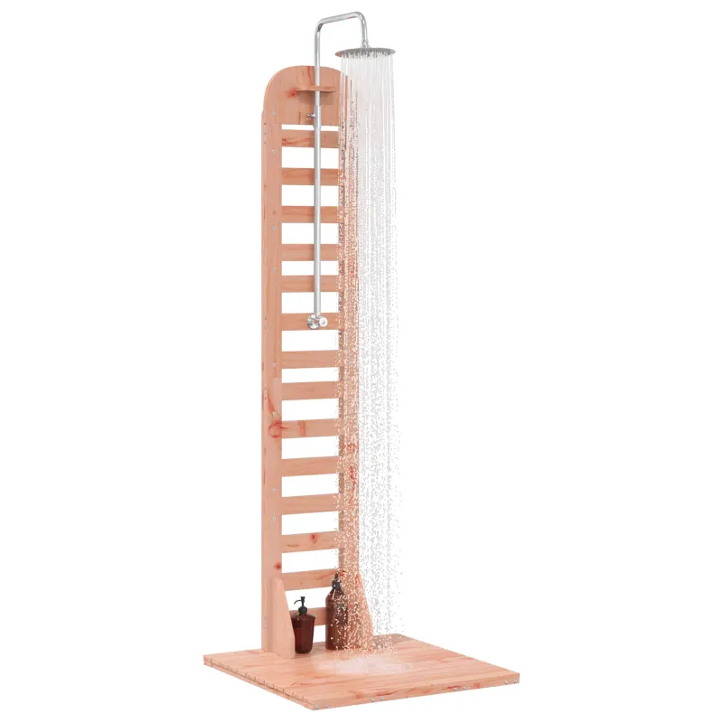 Lauko dušas 223 cm Kietosios maumedžio ir nerūdijančio plieno