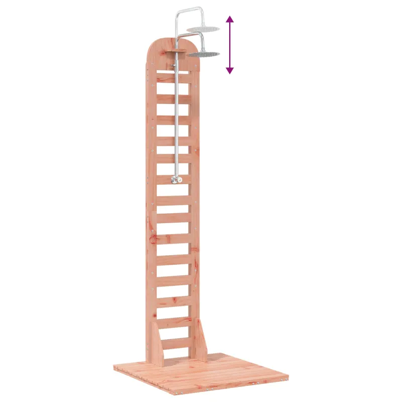 Lauko dušas 223 cm Kietosios maumedžio ir nerūdijančio plieno