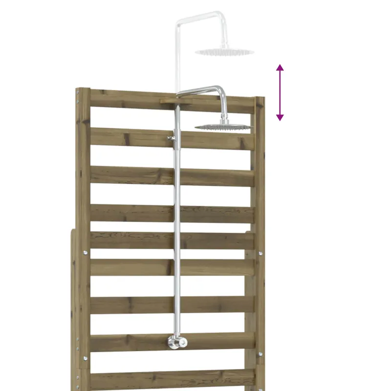 Lauko dušas 225 cm Natūrali