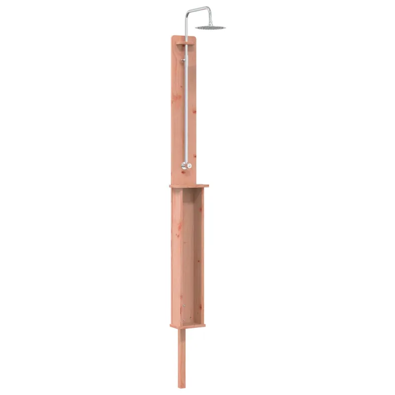 Lauko dušas 246 cm Kietosios maumedžio ir nerūdijančio plieno