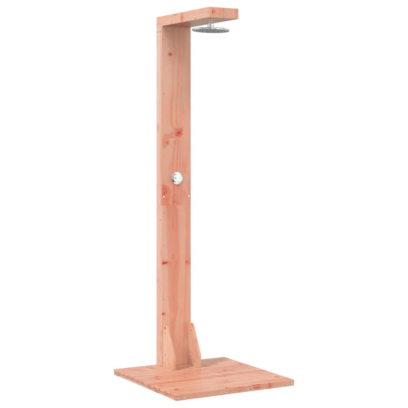 Lauko dušas 210 cm Kietosios maumedžio ir nerūdijančio plieno
