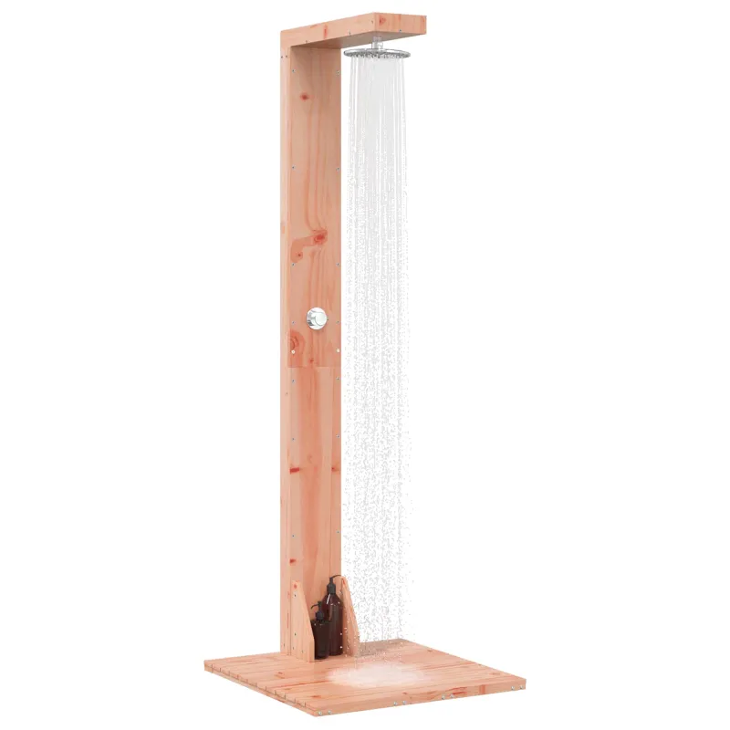 Lauko dušas 210 cm Kietosios maumedžio ir nerūdijančio plieno