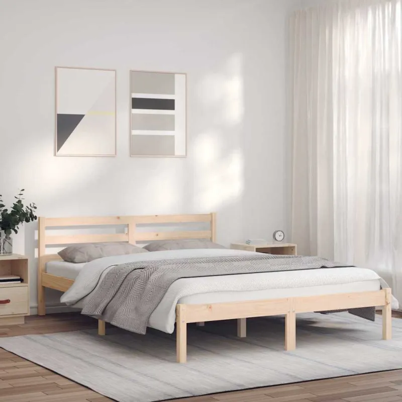 Lovos rėmas su galvūgalio Natūrali 208,5 x 157,5 x 69,5 cm