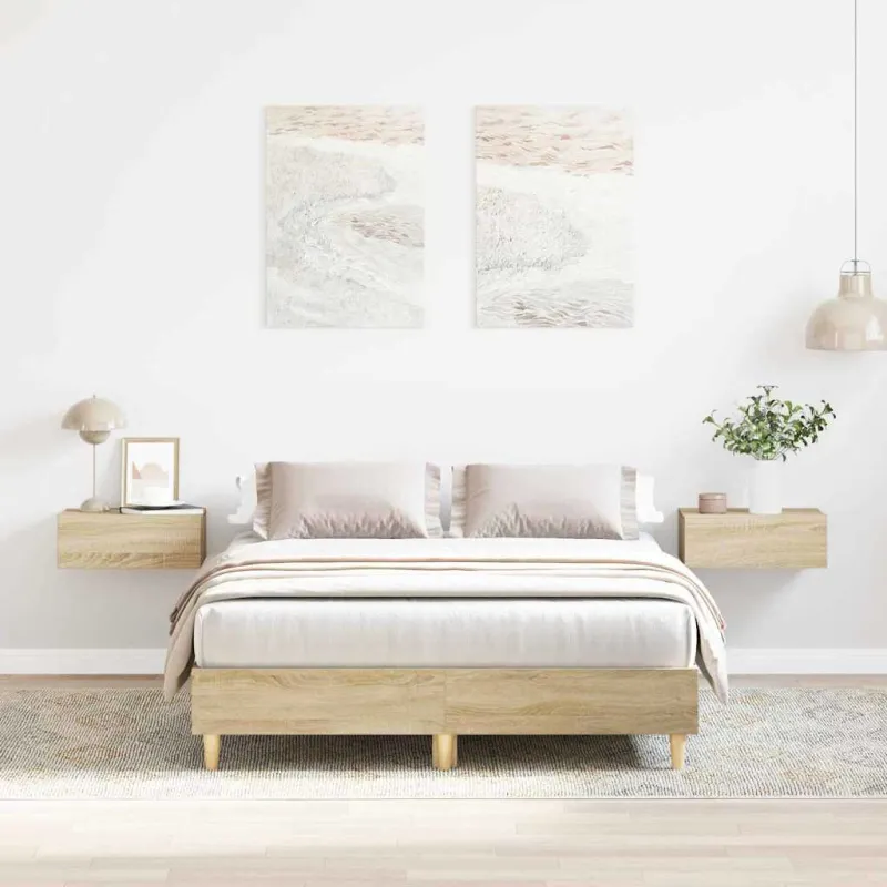 Lovos rėmas Sonoma 137 x 190 cm Apdirbta mediena