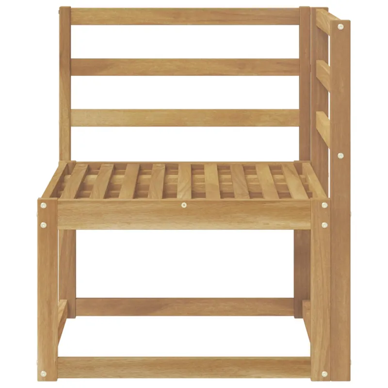 Lauko kampinė sofa Kietos akacijos mediena Balta