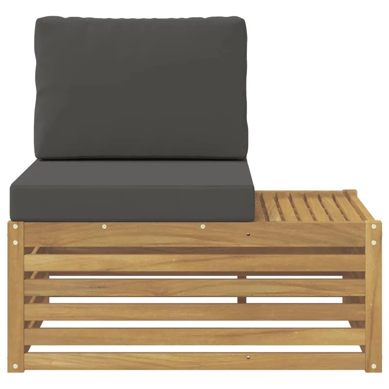 Lauko galinė sofa Balta 91 x 63 x 73 cm Kietos akacijos mediena