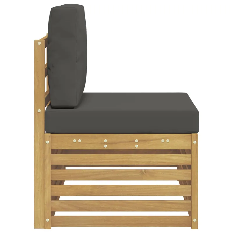 Lauko galinė sofa Balta 91 x 63 x 73 cm Kietos akacijos mediena