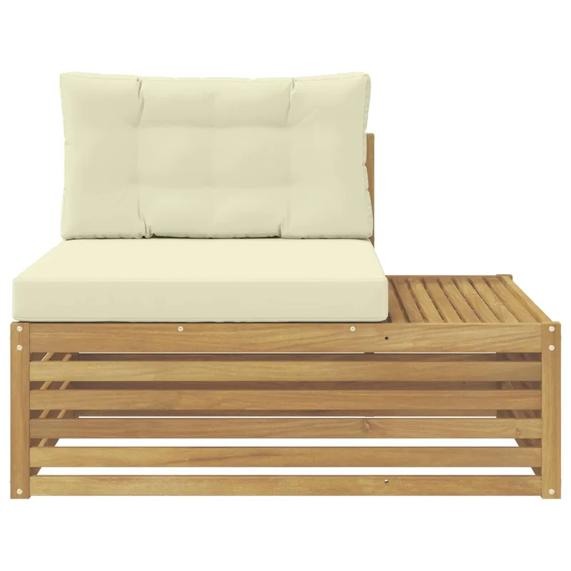 Lauko galinė sofa su pagalve Balta 115 x 83 x 73 cm