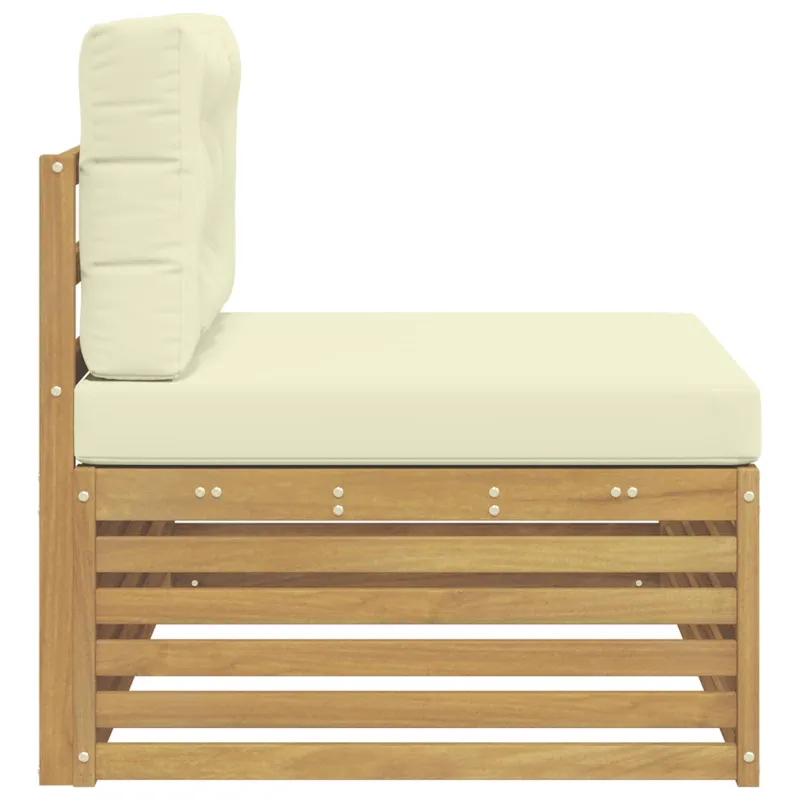 Lauko galinė sofa su pagalve Balta 115 x 83 x 73 cm