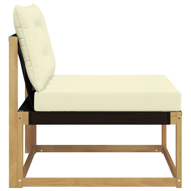 Lauko Vidurinis Sofa su pagalve Balta 79 x 83 x 73 cm plienas