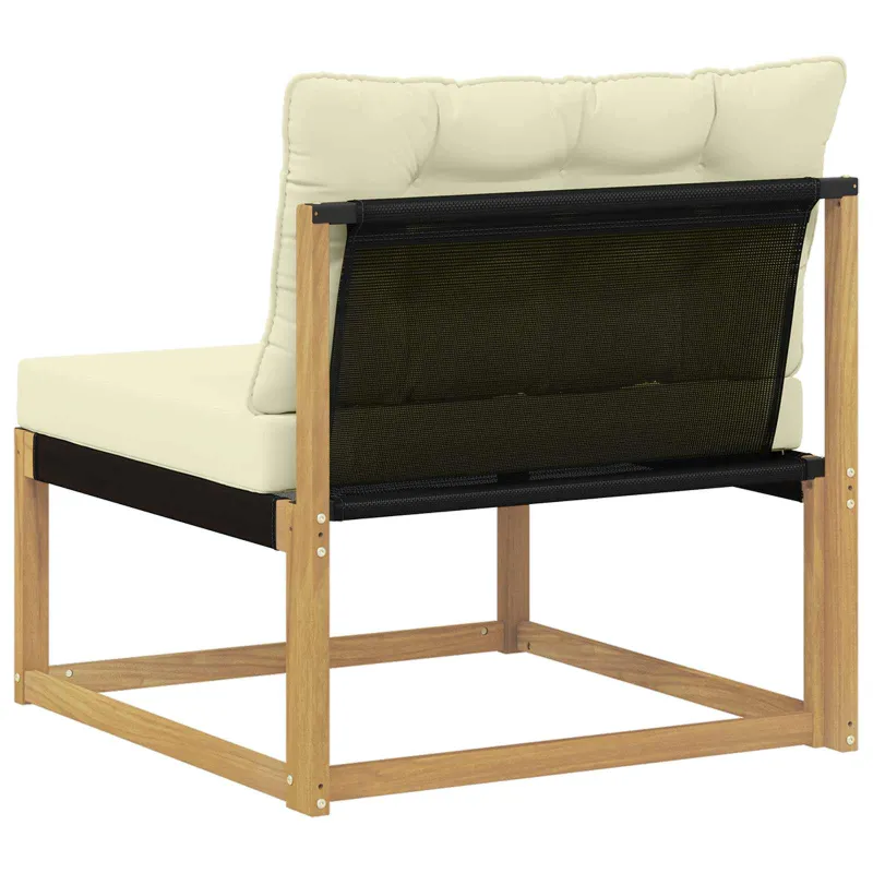 Lauko Vidurinis Sofa su pagalve Balta 79 x 83 x 73 cm plienas