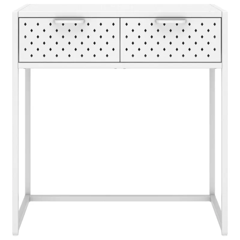 Konsolinis staliukas, baltos spalvos, 72x35x75cm, plienas