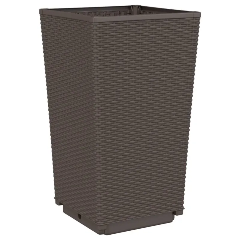 Sodo loveliai, 4vnt., rudos spalvos, 32,5x32,5x57cm, PP