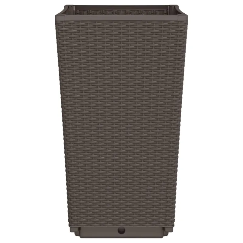 Sodo loveliai, 4vnt., rudos spalvos, 32,5x32,5x57cm, PP