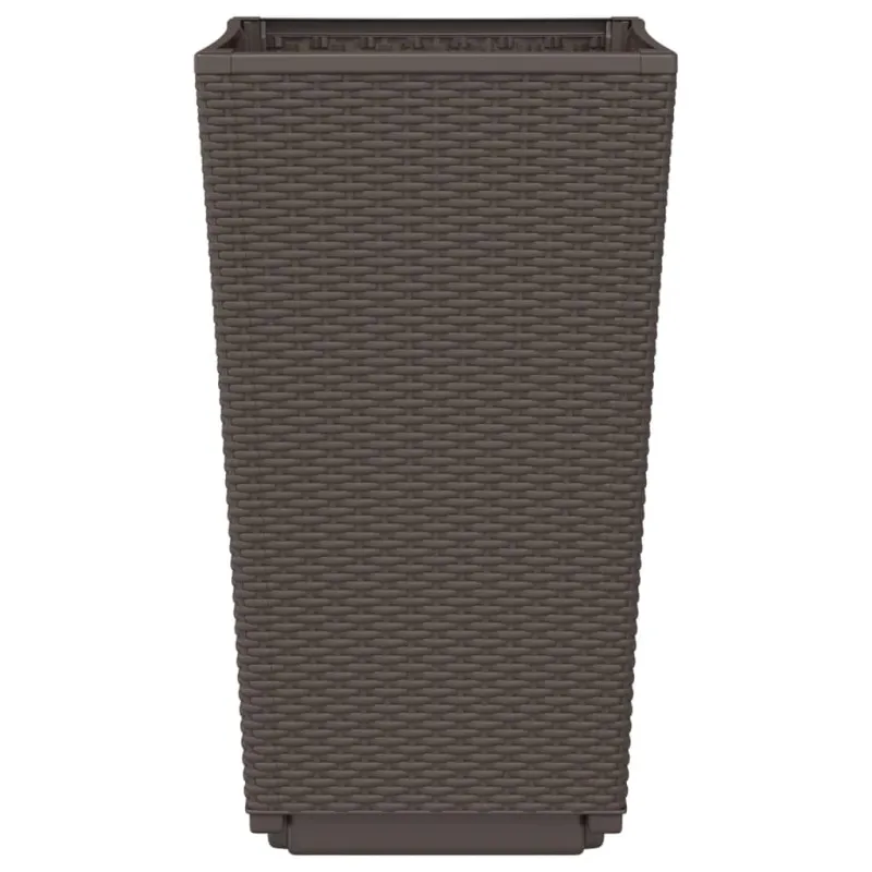Sodo loveliai, 4vnt., rudos spalvos, 32,5x32,5x57cm, PP