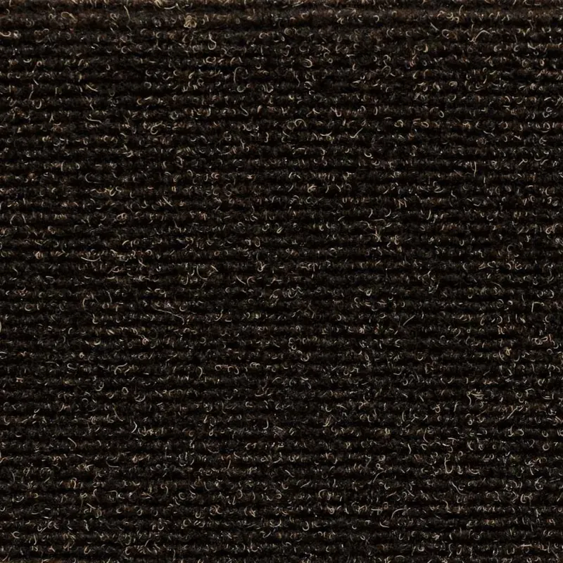 Laiptų kilimėliai, lipnūs, 10 vnt., 56x17x3 cm, tamsiai rudi, pusapvaliai