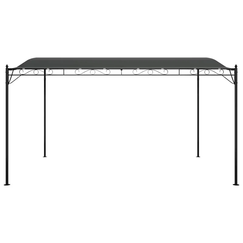 Stoginė, antracito spalvos, 4x3m, audinys ir plienas, 180g/m²