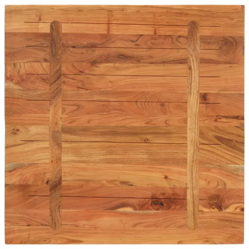Stalviršis, 70x70x2,5cm, akacijos medienos masyvas, kvadratinis