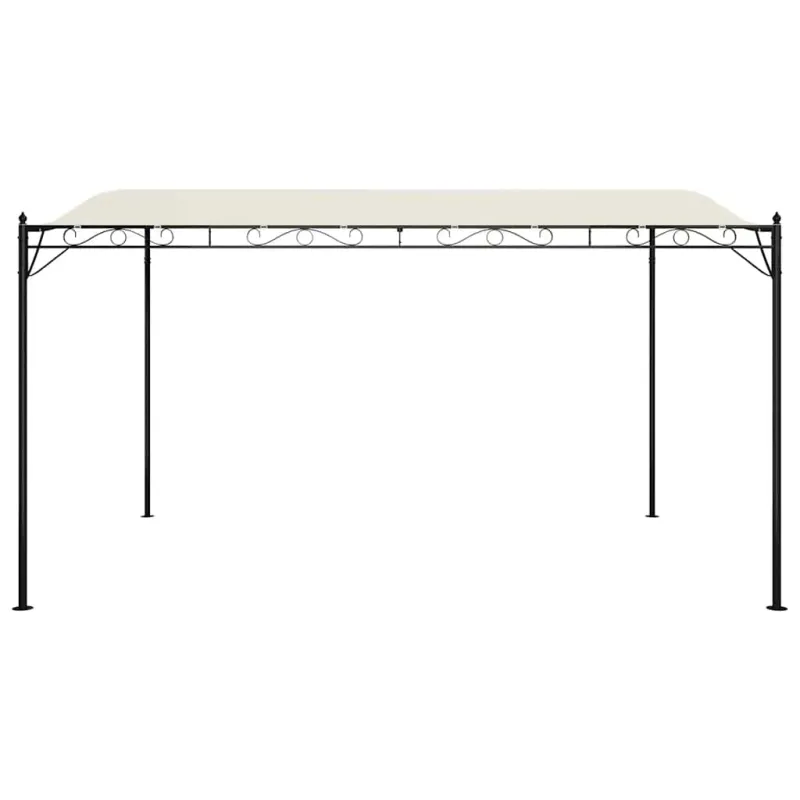 Stoginė, kreminės spalvos, 4x3m, audinys ir plienas, 180g/m²