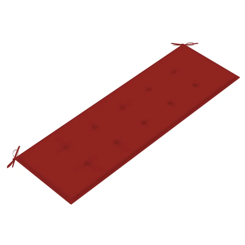 Sudedamas sodo suoliukas su pagalvėle, 159 cm, tikmedis