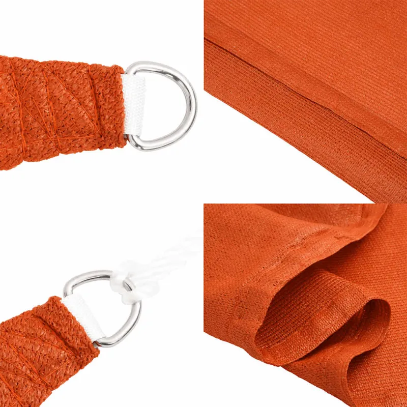 Burė nuo saulės, oranžinės spalvos, 4x6m, HDPE, 160g/m²