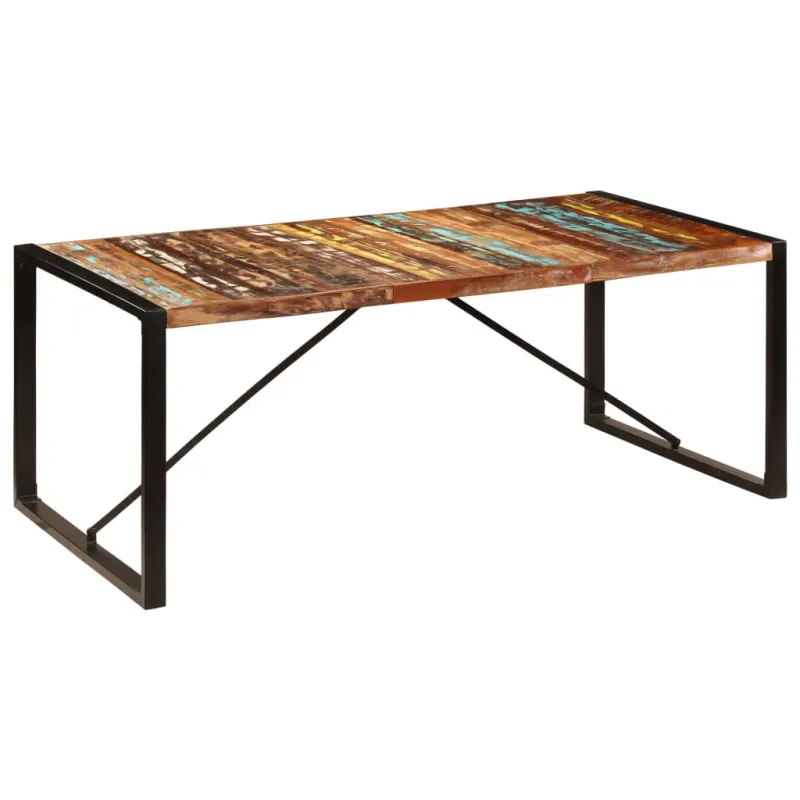 Valgomojo stalas, 200x100x75cm, perdirbtos medienos masyvas