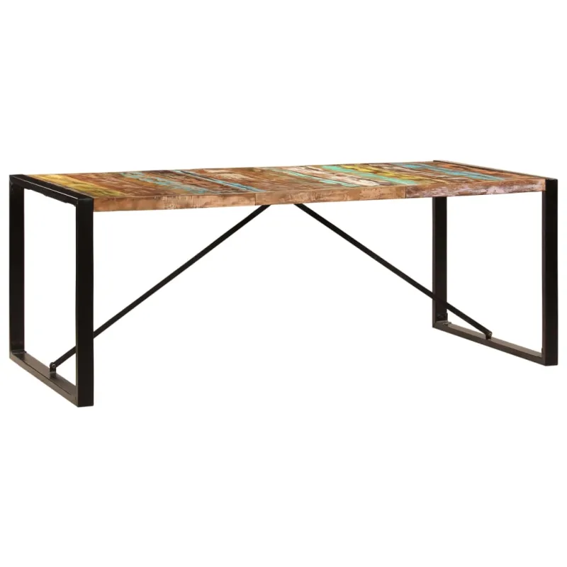 Valgomojo stalas, 200x100x75cm, perdirbtos medienos masyvas