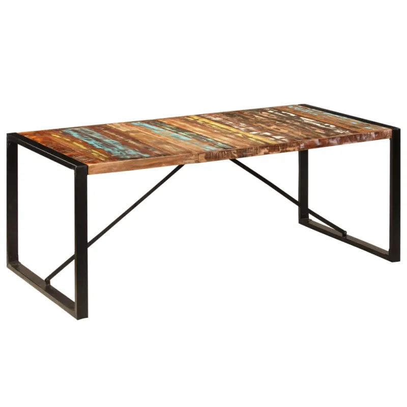 Valgomojo stalas, 200x100x75cm, perdirbtos medienos masyvas