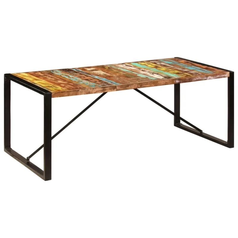 Valgomojo stalas, 200x100x75cm, perdirbtos medienos masyvas