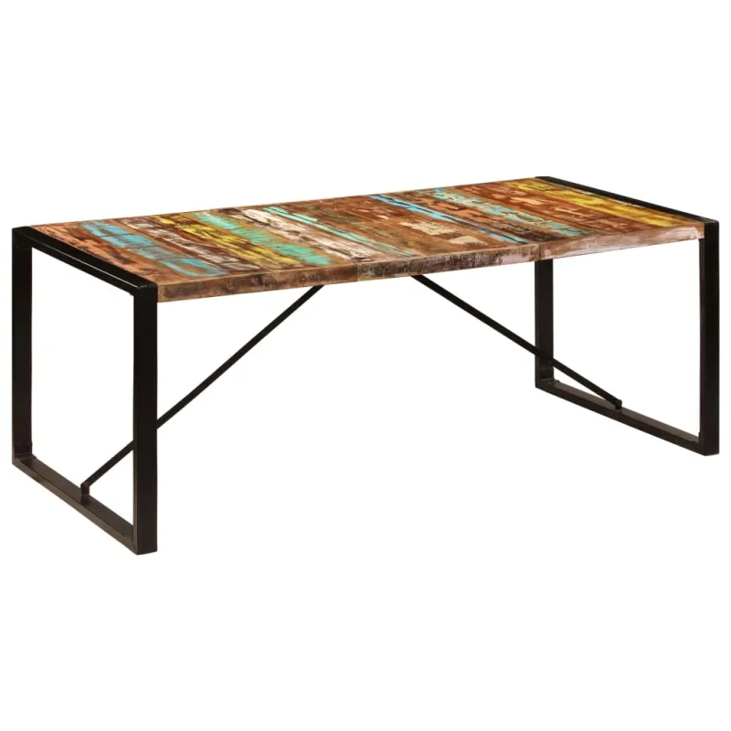 Valgomojo stalas, 200x100x75cm, perdirbtos medienos masyvas
