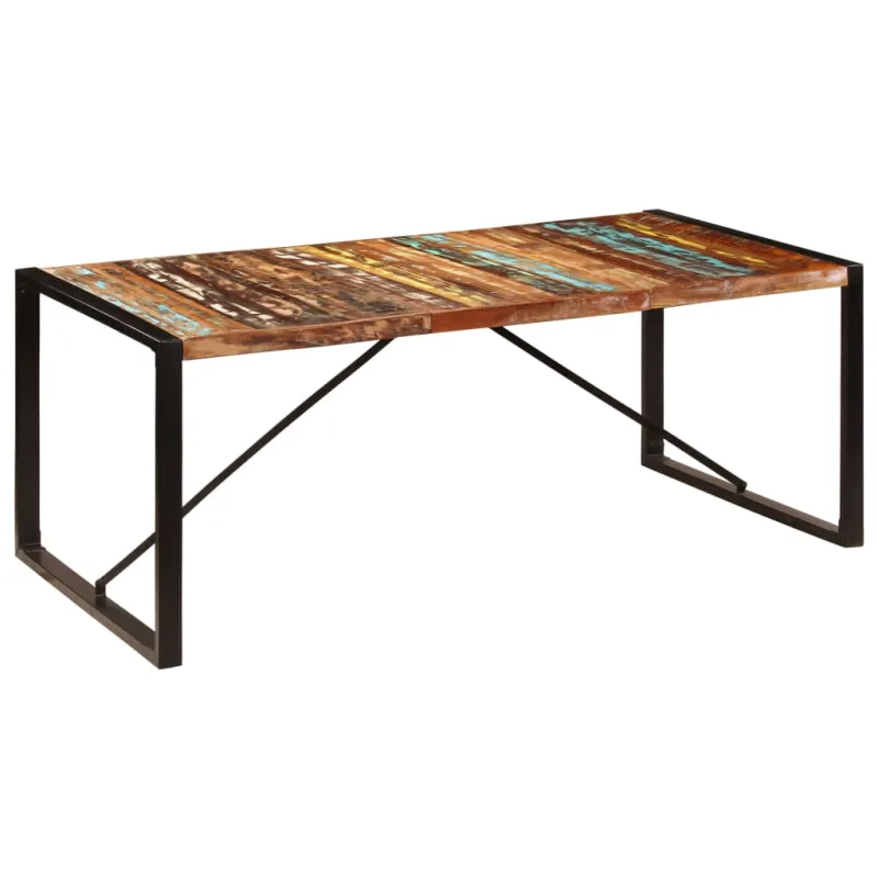 Valgomojo stalas, 200x100x75cm, perdirbtos medienos masyvas
