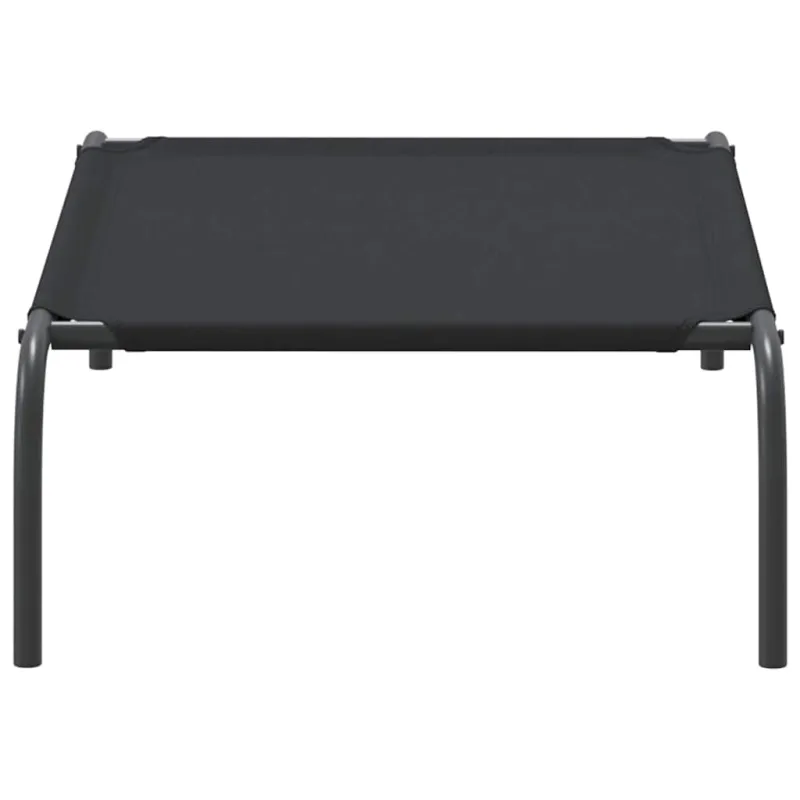 paaukštinta šunų lova juoda 90x50x20 cm Oksfordo audinys