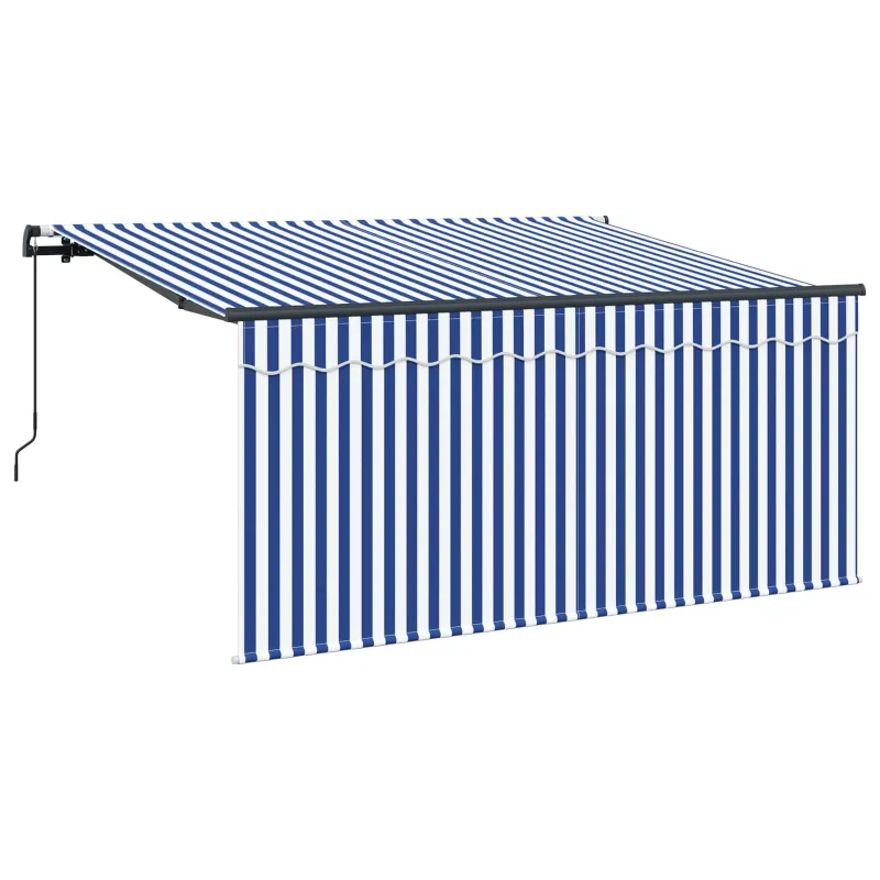 Ištraukiama markizė Mėlyna ir balta 300 x 200 cm