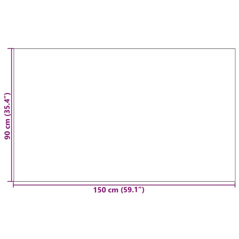 Durų kilimėlis Raudona ir Juoda 90 x 150 cm 100% poliamidas